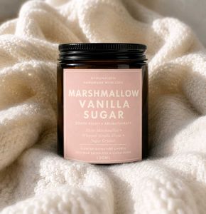 Handmade Marshmallow Vanilla Sugar Candle