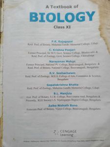 A Textbook of Biology Class XI