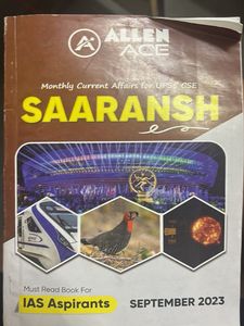 Monthly Current Affairs - Saaraansh