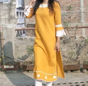 Stylish Yellow Kurta