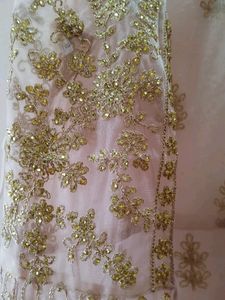 Wedding Dress With Long Shrug