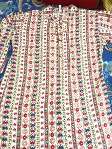 Vibrant Ethnic Print Kurta