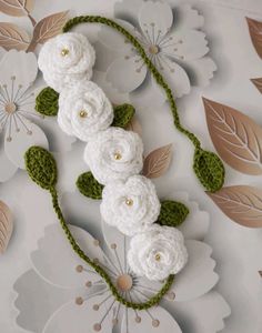 Handmade Crochet rose gajra🌹✨