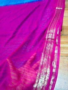 SALE!!Blue &amp; Pink Saree