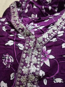 Floral Purple Kurta