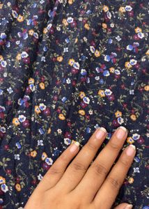 Floral Print Long Sleeve Maxi Dress