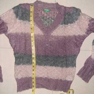 💗 BENETTON Soft Luxe Fuzzy Knit Sweater