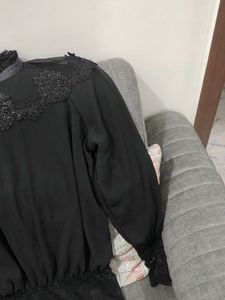 Elegant Black Lace Top...