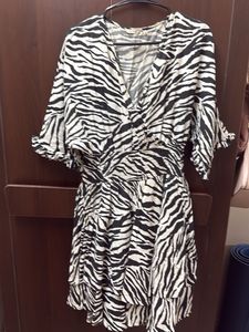 Zebra Print Mini Dress