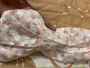 Chic Floral Print Square Neck Top