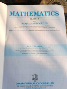 Mathematics for Class X by R.D. Sharma