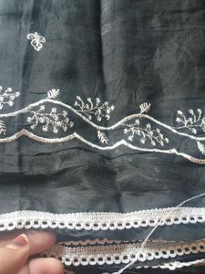 Embroidered Black Kurta
