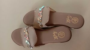 crystal nude heels