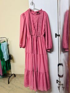 final sale🎉🎉korean Maxi Dress-S size