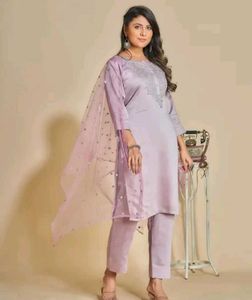 Elegant Pink Kurta Set with Dupatta