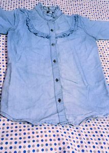 Dark Wash Denim Jeans shirt
