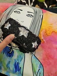 Sequin Mini Top Handle Bag