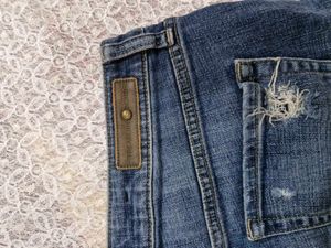 Distressed Denim Shorts