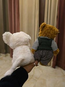 Vintage Teddy Bear Duo