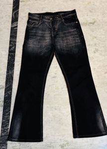 Stylish Black Flared Jeans