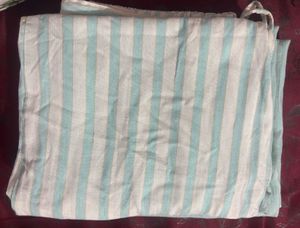 Light Blue Striped Cotton Kurta