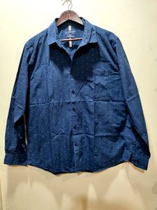 Classic Polo Signature Dark Blue Printed Shirt Men