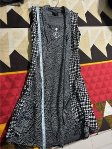 Black &amp; White Sleeveless Dress