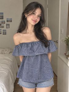 Off-Shoulder Grey Top