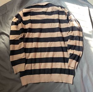 Striped V-Neck Sweater
