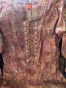Beautiful red Printed Kurta Set