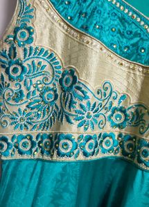 Sleeveless anarkali gown