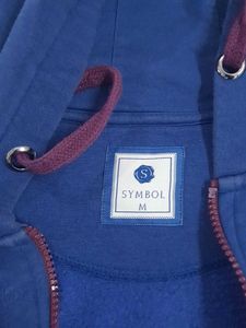 Women blue hoodie jacket