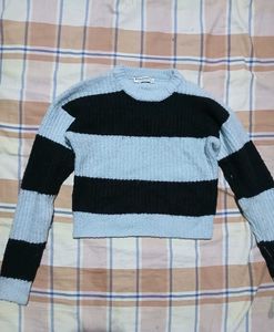 Price drop🩷Striped Knit Cropped Sweater