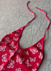 Charming Butterfly Print Mini Dress