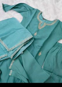 Beautiful Teal Kurta Set with dupatta