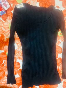 Black Woolen Top