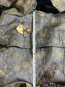 Men's Blue &amp; Gold Brocade Jacket