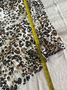 Stylish Leopard Print Wrap Skirt
