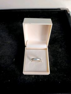 Plan Round Hard Ring Pure Silver