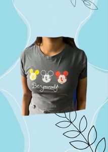 Be Yourself Crop Fitted Tshirt