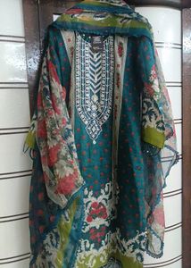 🔥 Sale 🔥New Teal Kurta Set with Dupatta