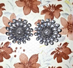 Oxidize Choker necklace set with hair pins