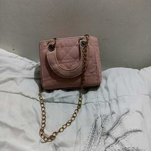 Daisy Pink Quilted Mini Bag