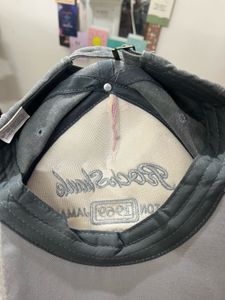 Distressed Pink &amp; Grey Baseball Cap