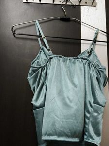 Satin Cowl Neck Camisole Top