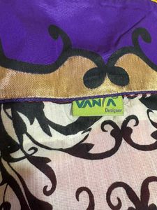 Vibrant Saree with Embellished Border