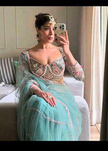 Elegant Embroidered Saree with Blouse