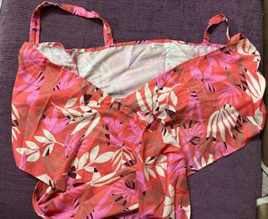 Tie Printed Beachwear Cover-up Top
