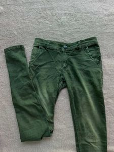 Green Skinny Fit Jeans