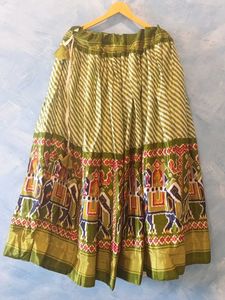 Green Ethnic Lehenga Choli Set